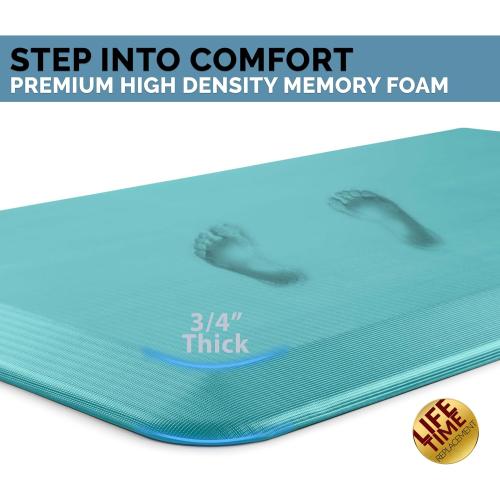 ComfiLife Anti Fatigue Floor Mat – 3/4 Inch Thick Perfect Kitchen Mat, Standing Desk Mat – Comfort at Home, Office, Garage – Durable – Stain Resistant – Non-Slip Bottom