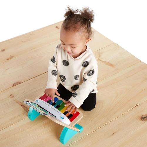 Baby Einstein and Hape Magic Touch Wooden Toy Piano, Montessori Musical Learning Toy for Babies and Toddlers 6mo