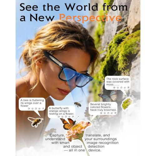 Smart Glasses with Camera and Audio 8MP HD Camera Smart Glasses for Men
