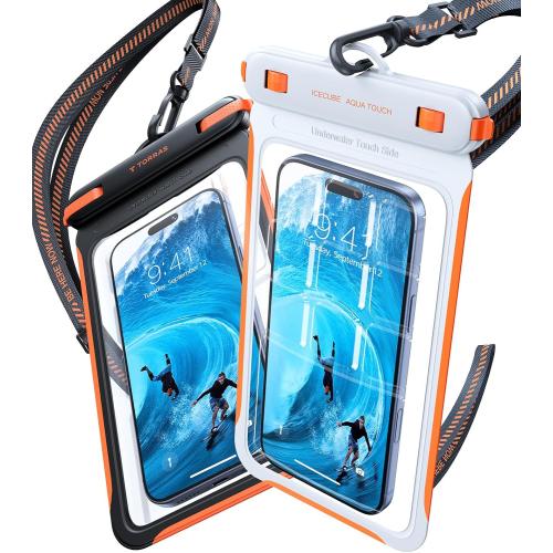 TORRAS IPX8 Waterproof Phone Pouch Floating, Underwater Screen Touchable