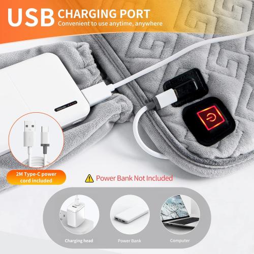 Heated Seat Cushion,Office Chair Cushions Butt Pillow for Long Sitting,Non-Slip Sciatica & Back Coccyx Cushion for Tailbone Pain Relief Heated Chair Pad,Seat Warmer for Home Seat Cushion-Grey