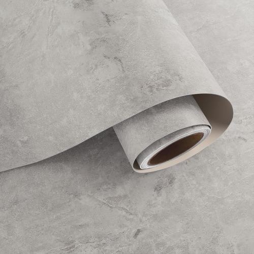 Industrial Limewash Concrete Wallpaper Peel and Stick for Bedroom Bathroom 15.7 x 78.7 Self Adhesive Grey Cement Wallpaper Waterproof Removable Concrete Contact Paper for Countertops Walls