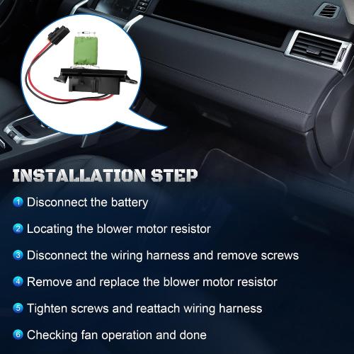 89019089 HVAC Blower Motor Fan Resistor Fits for 1999 2000 2001 2002 2003 2004 2005 2006 Chevy Silverado 1500 2500 Tahoe GMC Sierra Yukon Cadillac Escalade 973-004, 89018597, 22807122
