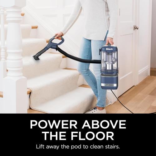 Shark Navigator Lift-Away ADV Upright Vacuum with HEPA Filter, Powerful Pet Hair Pickup, Advanced Swivel Steering, Lightweight Versatility, For Carpets & Hard Floors, Blue Jean, LA301