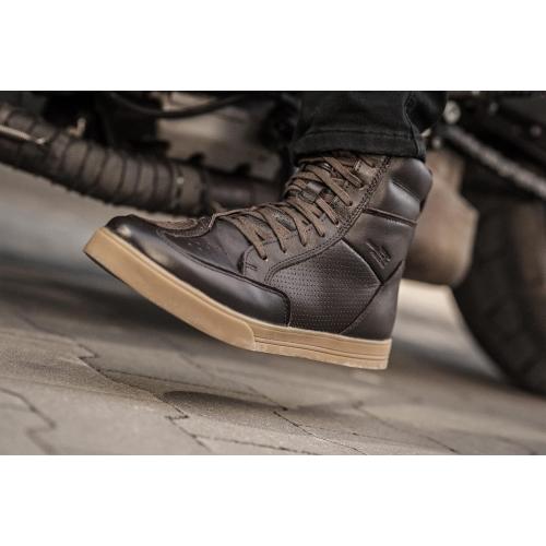 Size 45 /11.5SHIMA Blake Boots Motorcycle Riding Boots Men Ventilated Leather Vintage Street Side Zipper Sport Touring Shoe Footwear