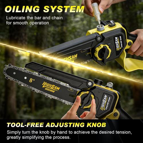 4-in-1 Cordless Pole saw Pruning Set,Electric Pruning Shears & 8 Inch pole saws for tree trimming with 13.8ft Max Extension Pole,Brushless Motor,Two 4.0Ah Batteries, Electric Pole Saw Tree Trimming