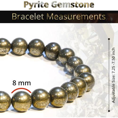 ANAYA AGATE Healing Crystal Bracelet for Women and Men – 8mm Round Beaded Bracelet for Men and Women – Unisex Stretchy Gemstone Bracelet for Healing and Protection