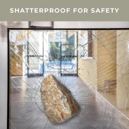 VViViD 12 Mil Clear Vinyl Shatterproof Safety Window Film (30 Inch x 25ft)