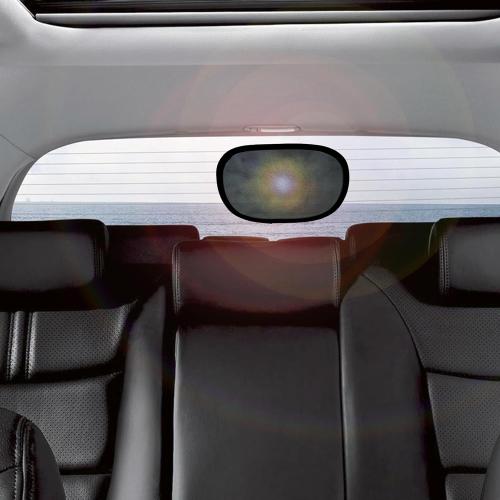 EcoNour Miniature Static Cling Window Shade for Car Sun Visor (2 Pack) | Windshield Sun Shade Static Cling for Driving Glare Shield | Cling Car Shade for Windshield | Sun Glare Protection Accessories