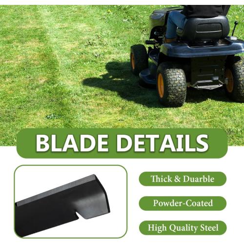 038-6050-00 High Lift Mower Blades Set for Bad Boy Exmark Gravely Hustler Toro 60 Lawn Mower, Replaces 038-2007-00 038-6060-00 038-6002-00, Compatible with ZT60 CZT60 (3PACK)