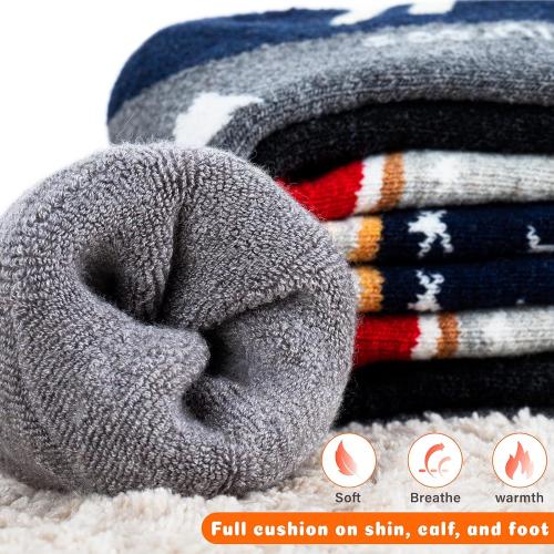 Hylaea Merino Wool Ski Socks Kids, Knee-high Warm Thermal Snowboard Skating Socks for Boys Girls Toddler