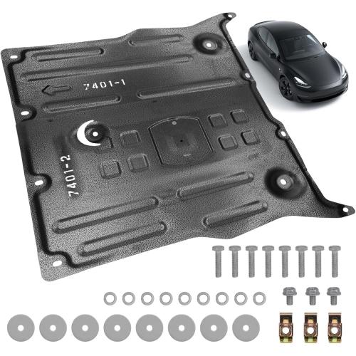 Front Skid Plate Compatible with 2017-2023 Tesla Model 3, 2020-2024 Tesla Model Y, Skid Plates Undercarriage Shield Splash Shield Cover
