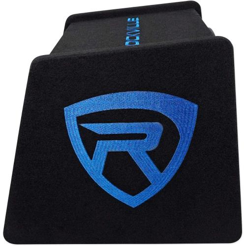 Rockville RV12.1C 600W 12 Loaded Car Subwoofer Enclosure with 1200W Mono Amplifier and Amp Kit, CEA-2006 Compliant, Ported Design, for Car Audio Systems