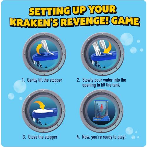 Kraken's Revenge Handheld Water Game Ages 6