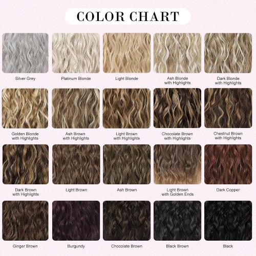 REECHO 4PCS Clip in Hair Extensions - 12 Short Curly Wavy Brown Invisible Lace Weft Natural Soft Hairpieces for Women - Burgundy