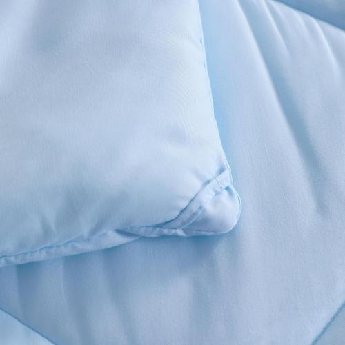 ZzLPP.... size Twin Comforter Set with Sheets, 5 Pieces Soft and Breathable Bedding Set, Twin Bed in a Bag, Down Alternative Comforter Set Solid Color All Season, Kids Bedding Set, Aqua