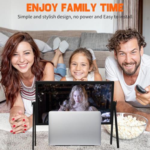 21 inch Screen Magnifier for Laptop ，3D HD Screen Expanders for Movies, Videos, and Gaming, Screen Enlarger with Adjustable Angle Design Amplifier Desktop Magnifying for Seniors Reading (Black)