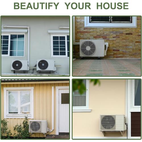 4 19.5Ft Mini Split Line Set Cover, Line Cover Kit for Mini Split and Central Air Conditioner