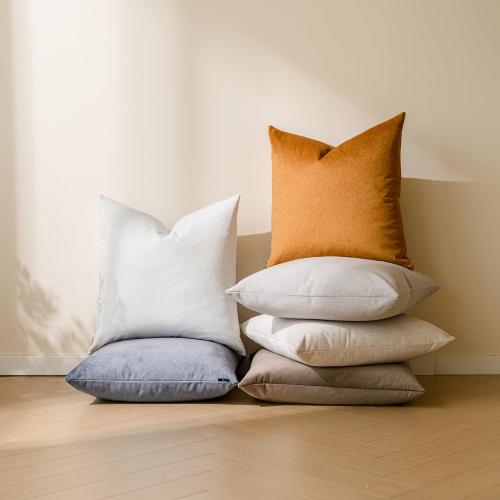 a moment Pack of 4 Couch Pillow Covers,Outdoor Waterproof Cushion Covers for Patio Furniture Garden Pet-Friendly Stain-Resistant Throw Pillow Cases 18x18 inch Blue