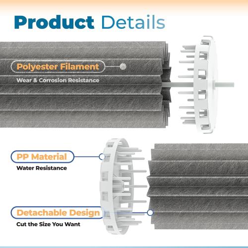 Bio Wheel Assembly Fish Tank Aquarium Filter Replacement Parts Compatible with Marineland Penguin 200 200B 350 350B Bio-Wheel Power Filters (2 Pack, Replace PRBW2350B)