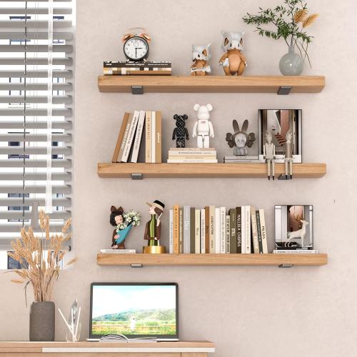 Heavy Duty Metal Shelf Brackets 6-Inch, Set of 4, Modern Black Matte Finish, 1/5 Thick Steel, Easy-to-Install, Strong Support for Shelves, Versatile & Stylish