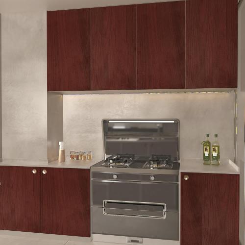 BAYYA Cherry Wood Grain Contact Paper Red Brown Peel Stick Wallpaper Matte Thick Ultra Wide 31.5x354inch Self-Adhesive Waterproof Wall Paper Roll Vinyl Wrap Furniture Sticker for Countertop Cabinet