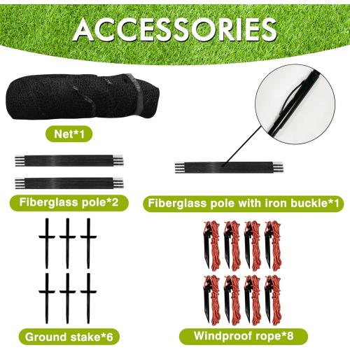 Baseball Batting Cage for Backyard, Softball Cage Batting Net Portable with Carrying Bag Detachable Door with Hitting Target for Batting Training Pitching Practice