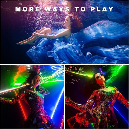 P120 RGB Handheld Photography Light, APP Control 1350 Lumen LED Video Light Wand 360°Full Color 12 Lighting Modes CRI≥95 IP68 Waterproof Built-in Rechargeable Battery 3000k 5750k Colorful Stick