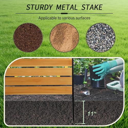 60 W x 38 H (1Panle) Upgrade No Dig Air Conditioner Fence, Solid Wood Privacy Screens Fence Panels with Metal Stakes for Trash Can, AC Unit, Outdoor Privacy Walls, Lattice Panels for Garden