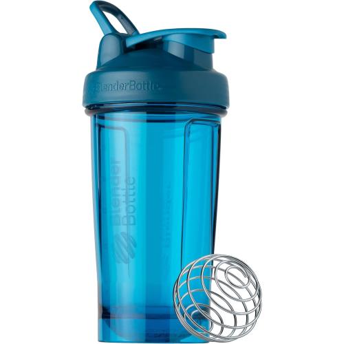 BlenderBottle Shaker Bottle Pro Series Perfect for Protein Shakes and Pre Workout, 24-Ounce, Cerulean Blue and Ocean Blue