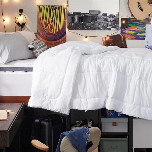 Bedsure Comforter Duvet Insert - Quilted Comforters Twin XL Size, All Season Duvet, GentleSoft Down Alternative Bedding, with 8 Tabs, Gifts for Women/Men, White, Twin XL 92 x 68 Inches