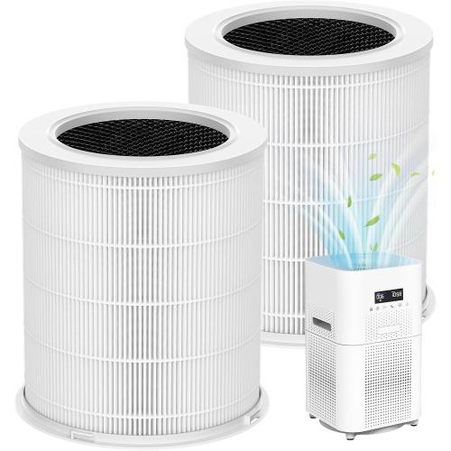 AP401 AP402 Filter Replacement, Compatible with Dayette AP401 AP402 and JOWSET AP402 AP403 Air Purifier for Large Room up to 3000Ft², Efficient Air Filter, 4-Stage Filtration System, 2 Pack