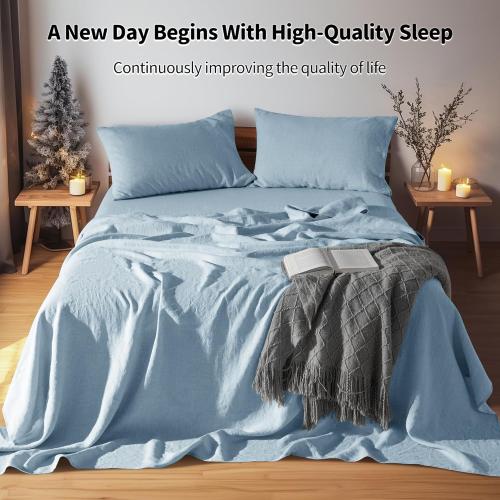 Linen set blue