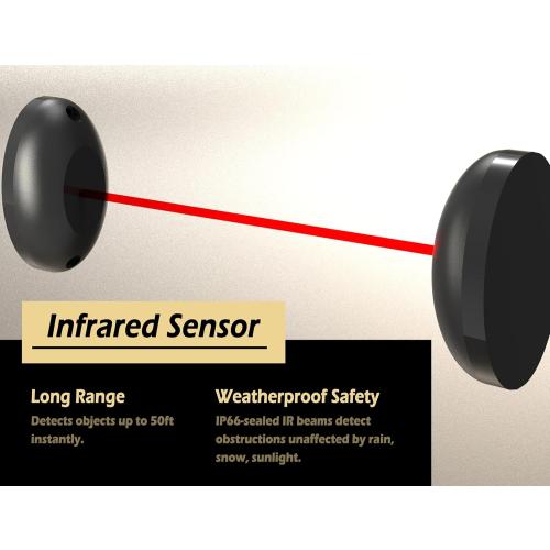 Blütezeit 1800lb WiFi Sliding Gate Opener Smart App Control, 1/2HP Automatic Slide Gate Motor Rack Driven with 2 Remote Controls & IR Sensor Complete Hardware Kits for Driveway Gates Up to 40ft