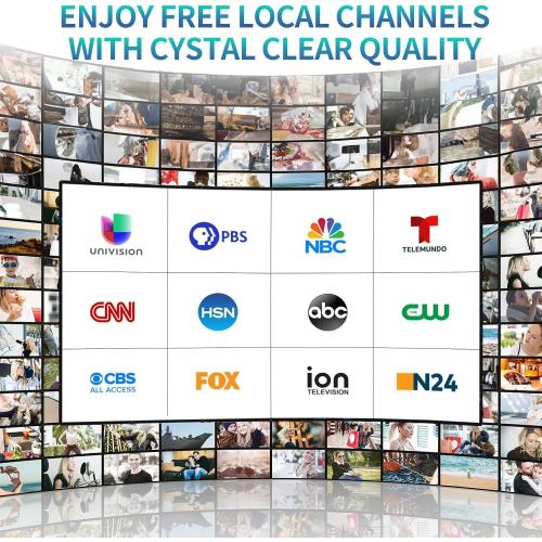 2026 Upgraded TV Antenna Indoor, 3600  Miles Long Range HDTV Antenna for Smart TV Indoor, Digital Antenna for Local Channels 4K 1080P with Amplifier Signal Booster -38 FT Thick Coaxial Cable