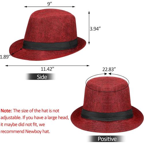 SATINIOR 1920s Old Men Costume Roaring Retro Accessories Set Gangster Hat Bow Tie Pocket Watch Suspender Glass Beard Tie Clip