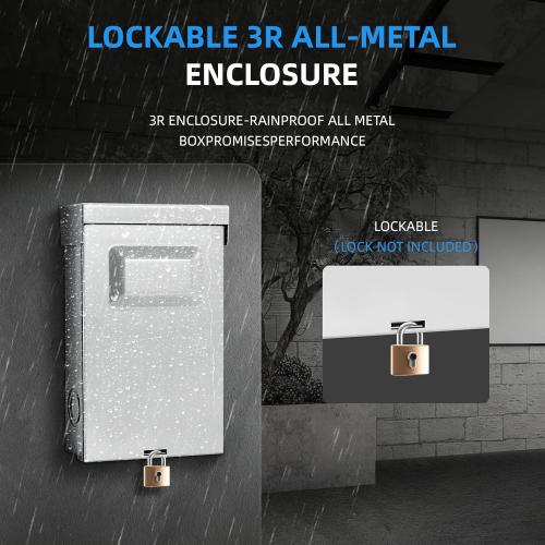 30 Amp AC Disconnect Switch Outdoor 120/240VAC Pull Out Switch Waterproof Metal Box for Air Conditioning Fused (Fuse not Included)