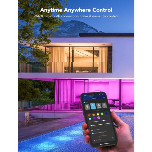 Govee Smart Light Bulbs, 1200 Lumens Dimmable BR30 Bulbs, RGBWW Color Changing Light Bulbs, WiFi & Bluetooth LED Bulbs, 16 Million Colors, Music Sync, Compatible with Alexa, Google Assistant, 6 Pack