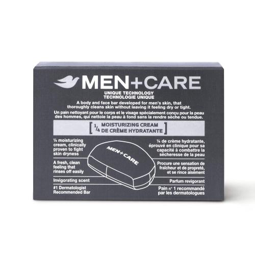 Dove Men Care 3 in 1 Bar To Clean and Hydrate Skin Extra Fresh More Moisturizing Than Bar Soap 3.75 oz 4 Bars (2PK)