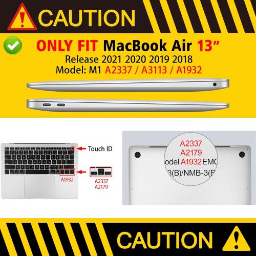 Size MacBook Air 13 inch Color Pink Case 2022 2021, 2020-2018 Release Model: M1 A2337 A2179 A1932, Plastic Hard Shell Case Cover for Mabook Air 13 inch with Retina Dispaly, Star Bow