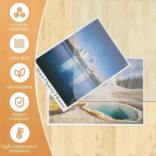 KMAT Office Chair Mat,Easy Glide Hard Wood Tile Floor Mats,Chair Mat for Home Office Rolling Chair,Heavy Duty Floor Protector -36x48 with Lip