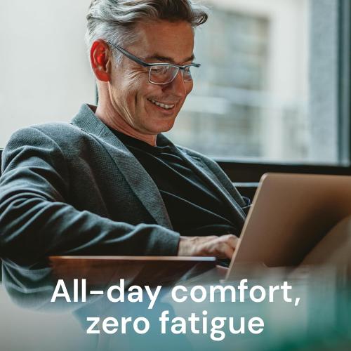 Gaoye 2.0 Executive Style Reading Glasses Men - Durable Readers with Blue Light Filtering- Comfortable Fit with TR90 Frames