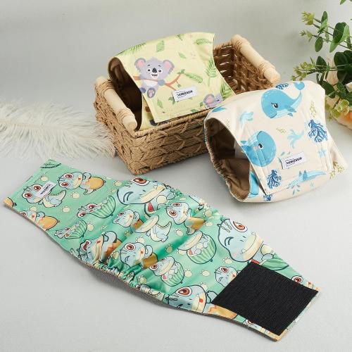 Washable Dog Diapers Male Reusable, Premium Belly Bands for Male Dogs Small, Pack of 3, High Absorbing Small Male Dog Pee Wraps for Doggie in Incontinence or Excitable Urination and Training(S)