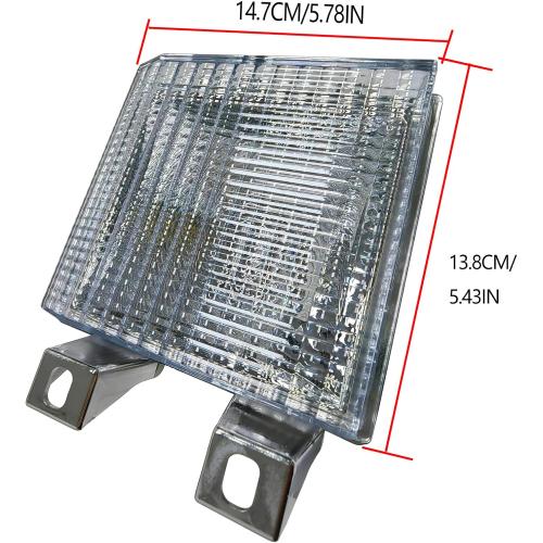 Pair Clear Lens Park/Signal Lights Compatible with 1983-1988 Chevy Blazer GMC Pickup Truck Driver and Passenger Side w/quad headlamps replaces 918045 918046
