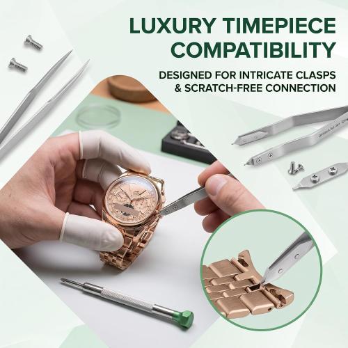 7825 Spring Bar Tweezers: Watch Spring Bar Tool with Replacement Tips