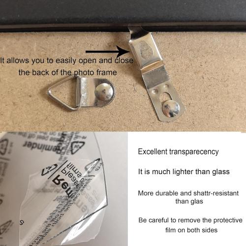 SESEAT 4x8 Picture Frame Black, Photo Frames for Desk or Wall Gallery Display, 1 Pack