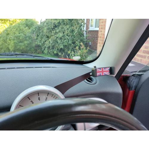 Mobile Phone Holder Mount Compatible with Cooper S D SD JCW ONE Countryman R60 2010-2016 Paceman R61 2013-2016 Phone Mount Cradle Stand Bracket (Gray Union Jack)
