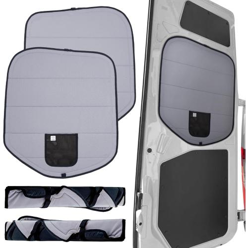 Living in a Bubble Insulated Blackout Rear Window Covers for Mercedes Benz Sprinter (Full Metal Door) - Vanlife Must Have Accessories, Van Life Essentials (Pair) (Sprinter 2019-Current (VS30))