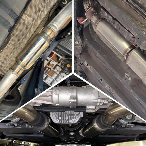 A-KARCK 5 Inlet Exhaust Resonator, 5 Inlet 5 Outlet 30 Overall Length Muffler Resonator Stainless Steel (5 Inlet/Outlet 30 Long)