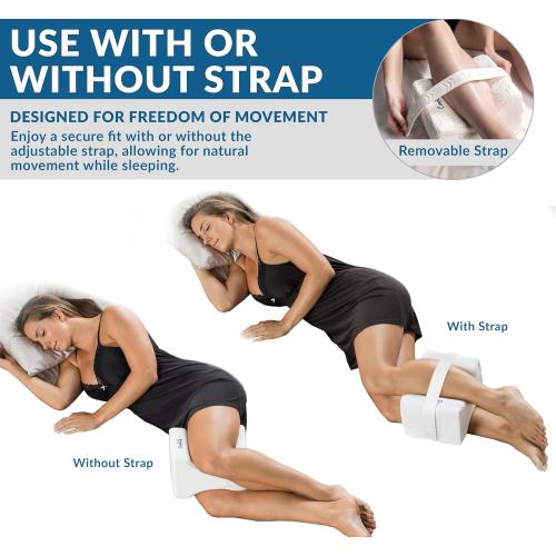 ComfiLife Orthopedic Knee and Leg Pillow for Side Sleepers Sleeping - 100% Polyurethane Foam for Back Pain, Hip Pain Relief